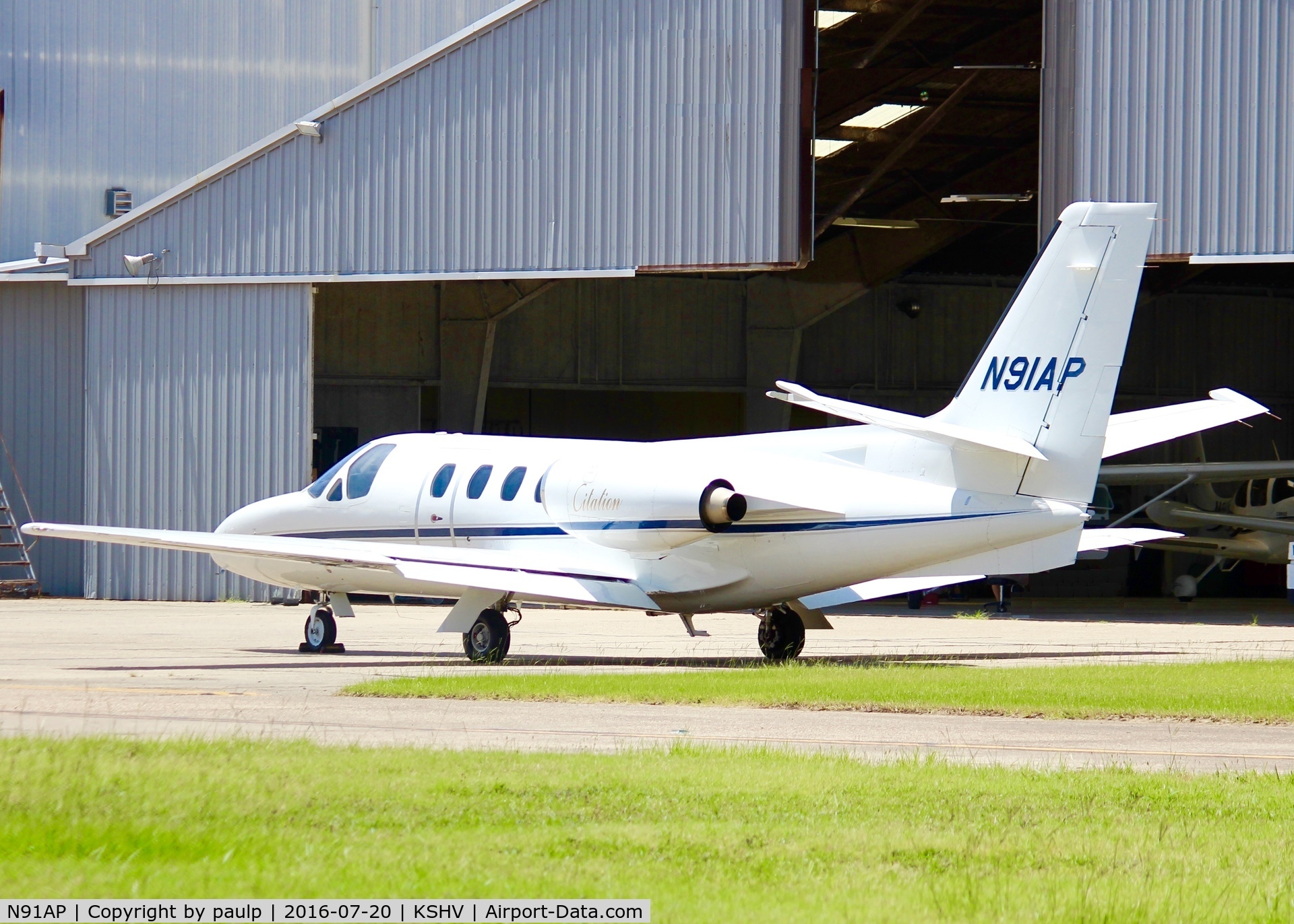 N91AP, 1979 Cessna 501 Citation I SP C/N 501-0117, At Shreveport Regional.