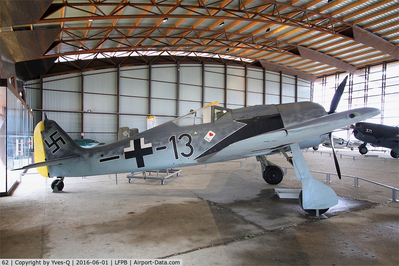 62, SNCAC NC.900 (Focke Wulf Fw.190) C/N 62, SNCAC NC.900 (Focke Wulf Fw.190), Exibited at Air & Space Museum Paris-Le Bourget (LFPB)