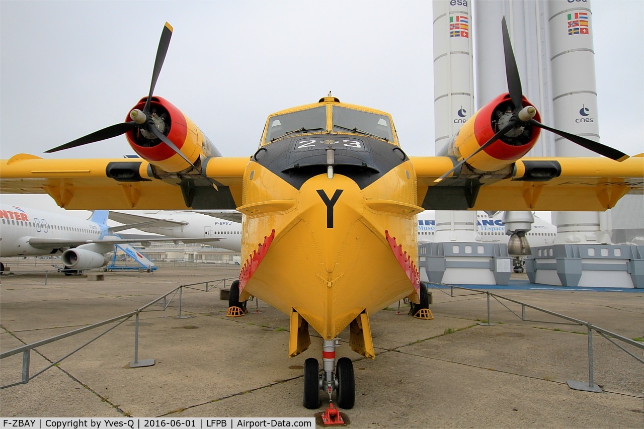 F-ZBAY, Canadair CL-215-I (CL-215-1A10) C/N 1023, Canadair CL-215-1A10, Exibited at Air & Space Museum Paris-Le Bourget (LFPB)