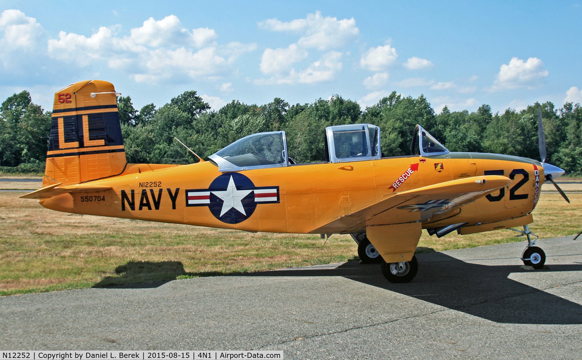 N12252, 1965 Beech A45 C/N G-704, Nice visitor to the 2015 Greenwood Lake airshow.