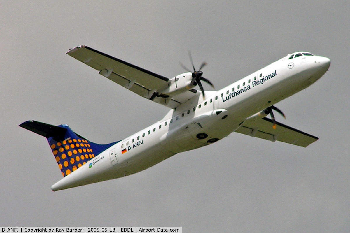 D-ANFJ, 2001 ATR 72-212A C/N 664, Aerospatiale ATR-72-212A [664] (Lufthansa Regional/Contact Air) Dusseldorf~D 18/05/2006