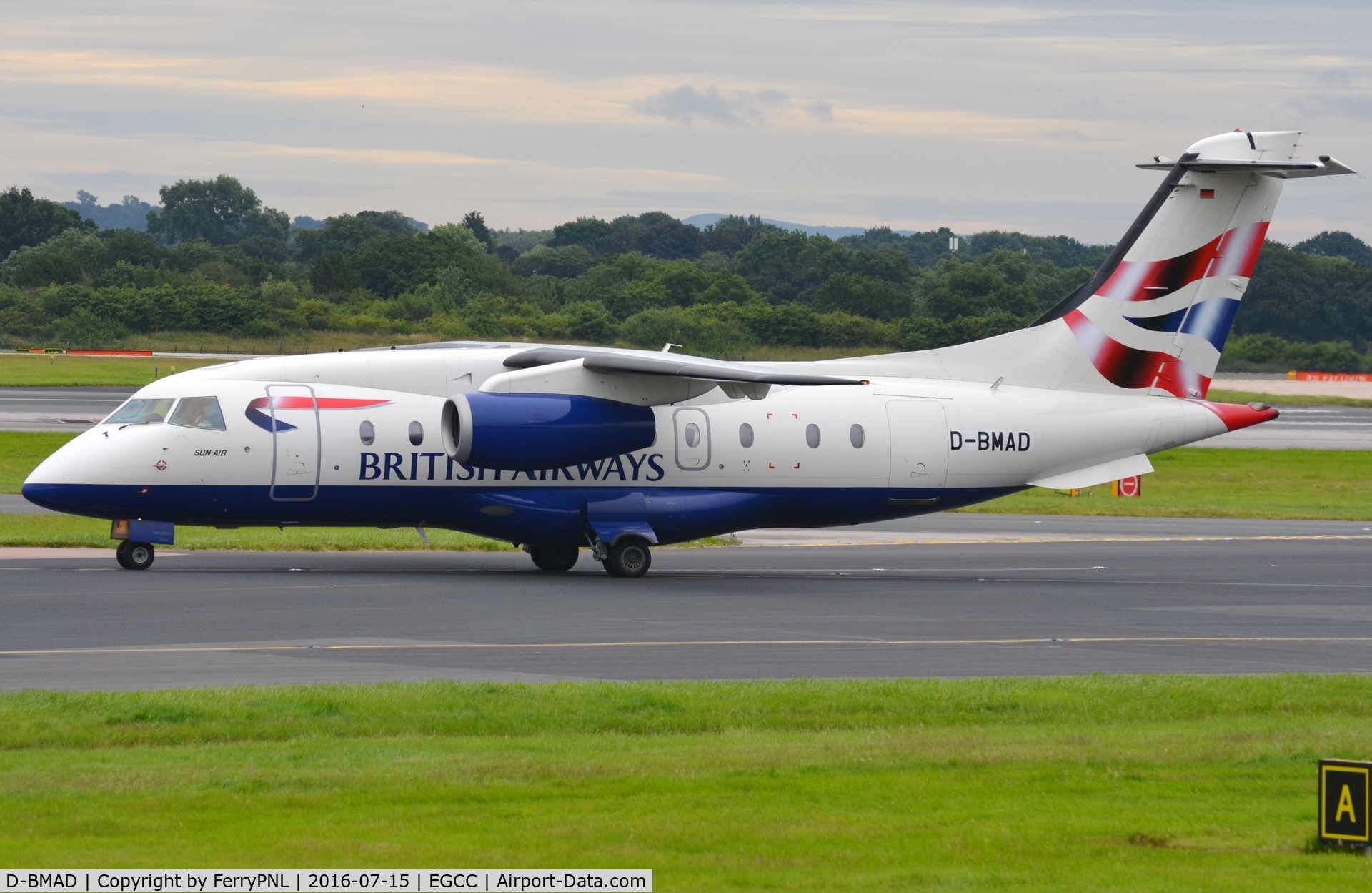 D-BMAD, 2000 Fairchild Dornier 328-300 328JET C/N 3142, BA Do328J operated by Danish Sun-air in German registration.