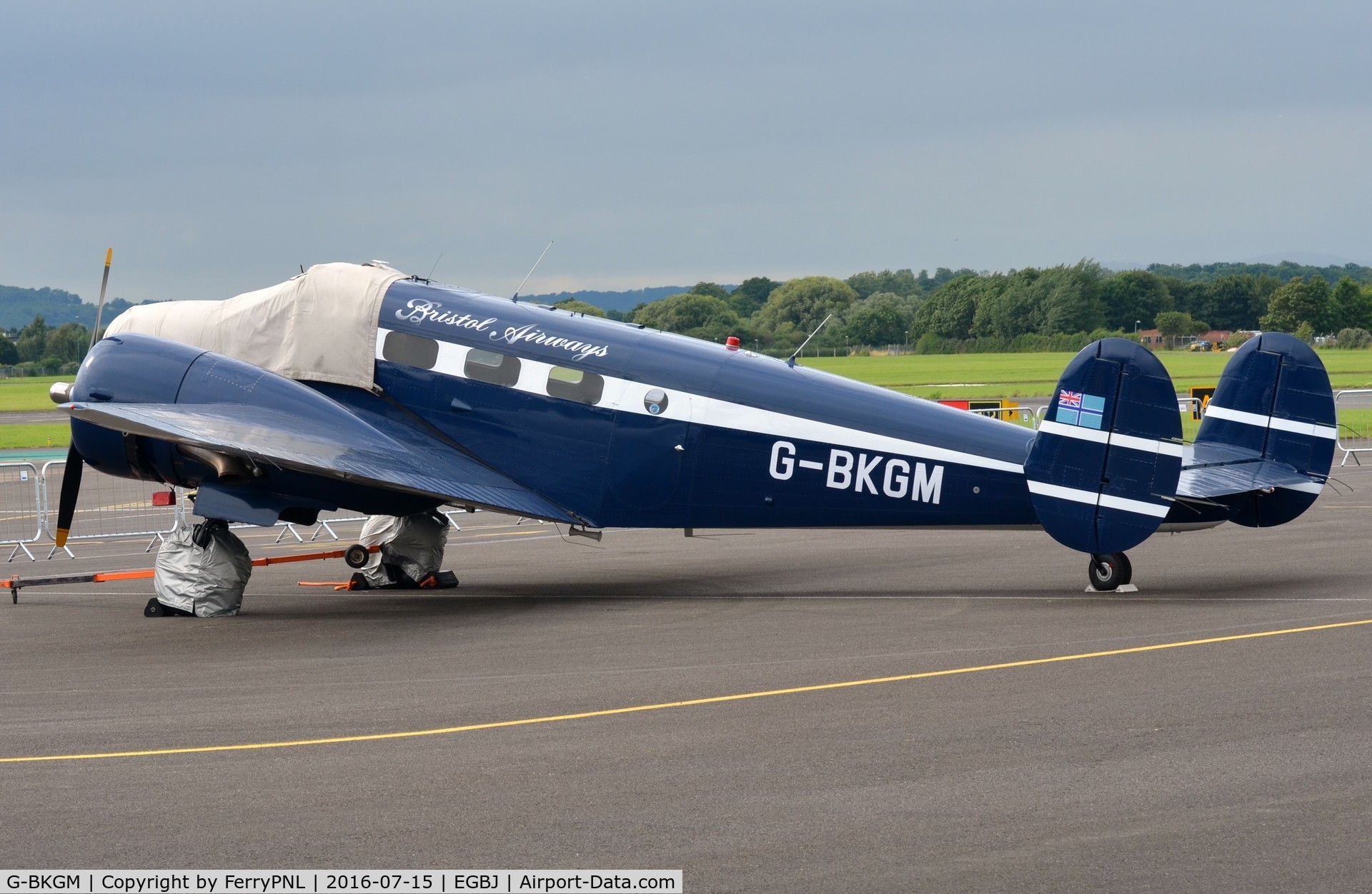 G-BKGM, 1952 Beech Mk.3NM Expeditor C/N A-853/CA-203, Nice classic version of the Be18 in Gloucester, UK.