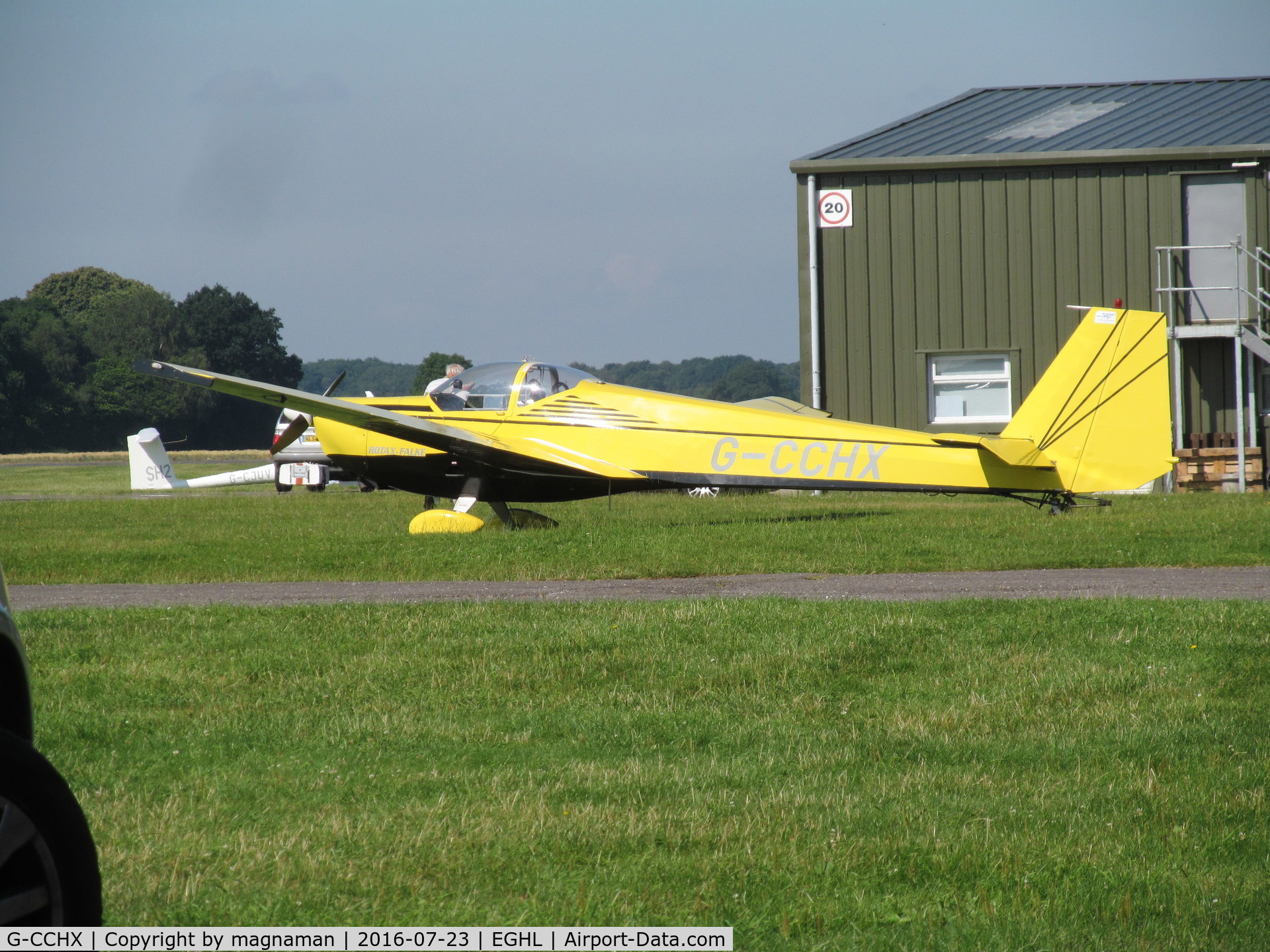 G-CCHX, 2003 Scheibe SF-25C Falke C/N 44694, at lasham - best gliding place in uk