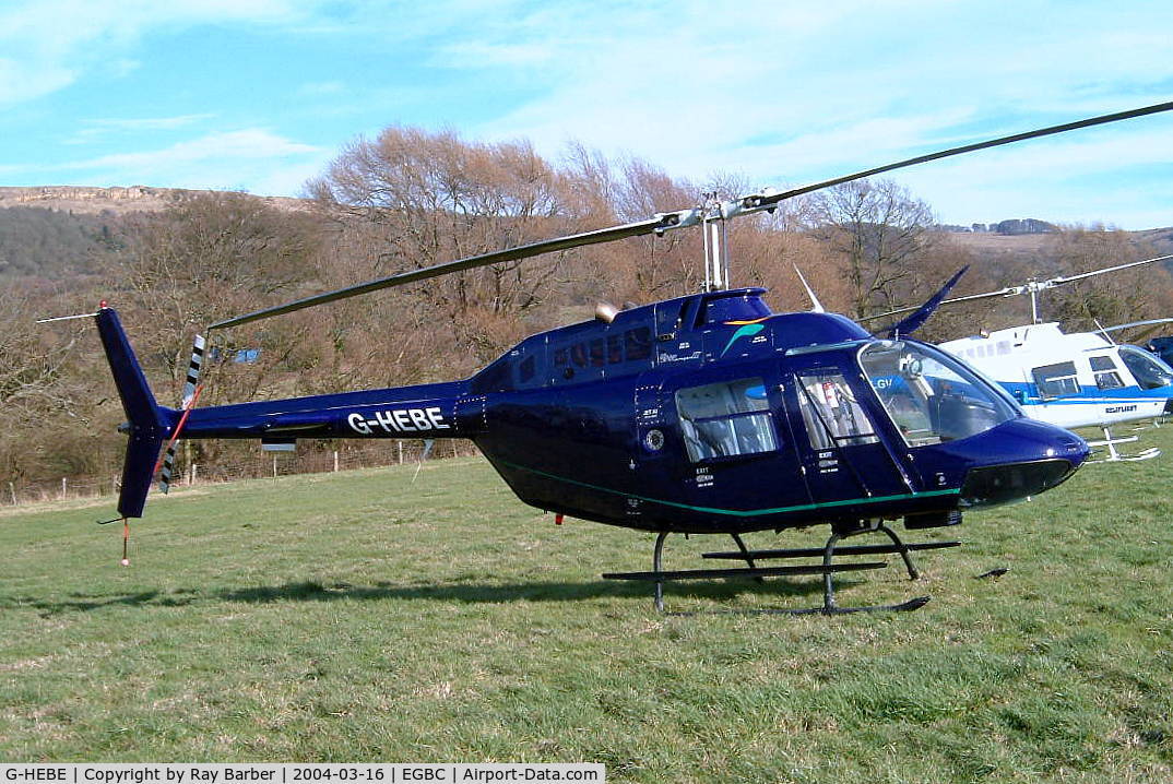 G-HEBE, 1983 Bell 206B JetRanger II C/N 3745, Bell 206B-3 Jet Ranger III [3745] Cheltenham Racecourse~G 16/03/2004