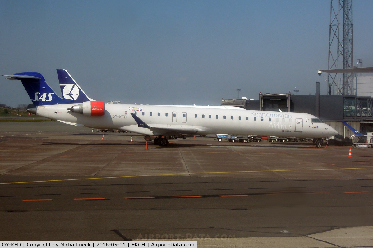 OY-KFD, 2009 Bombardier CRJ-900 (CL-600-2D24) C/N 15221, At Kastrup