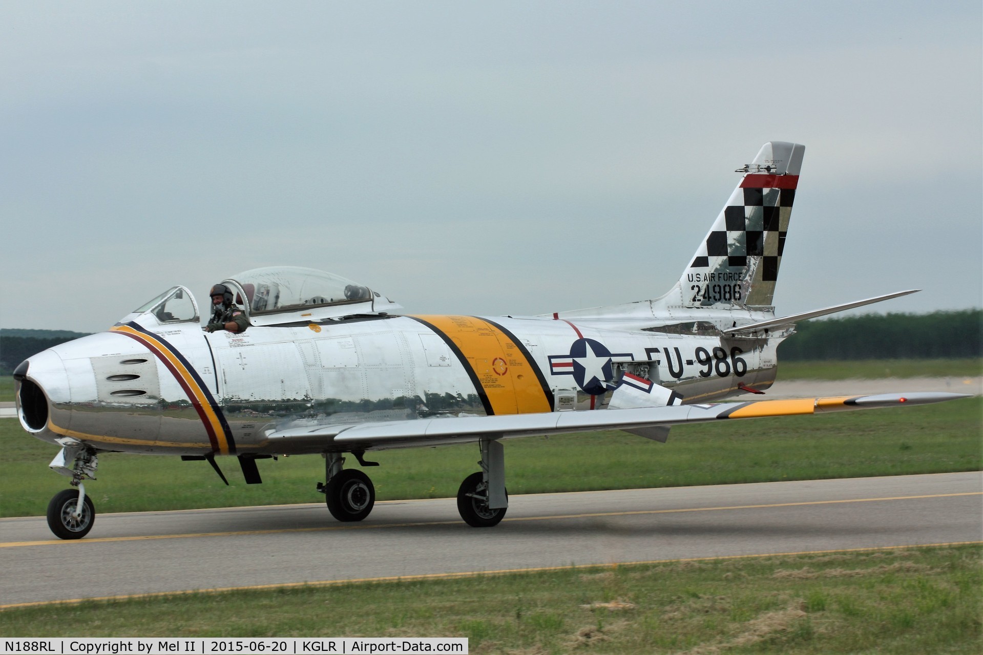N188RL, 1952 North American F-86F Sabre C/N 191-682, 2015 Wings Over Gaylord Air Show
