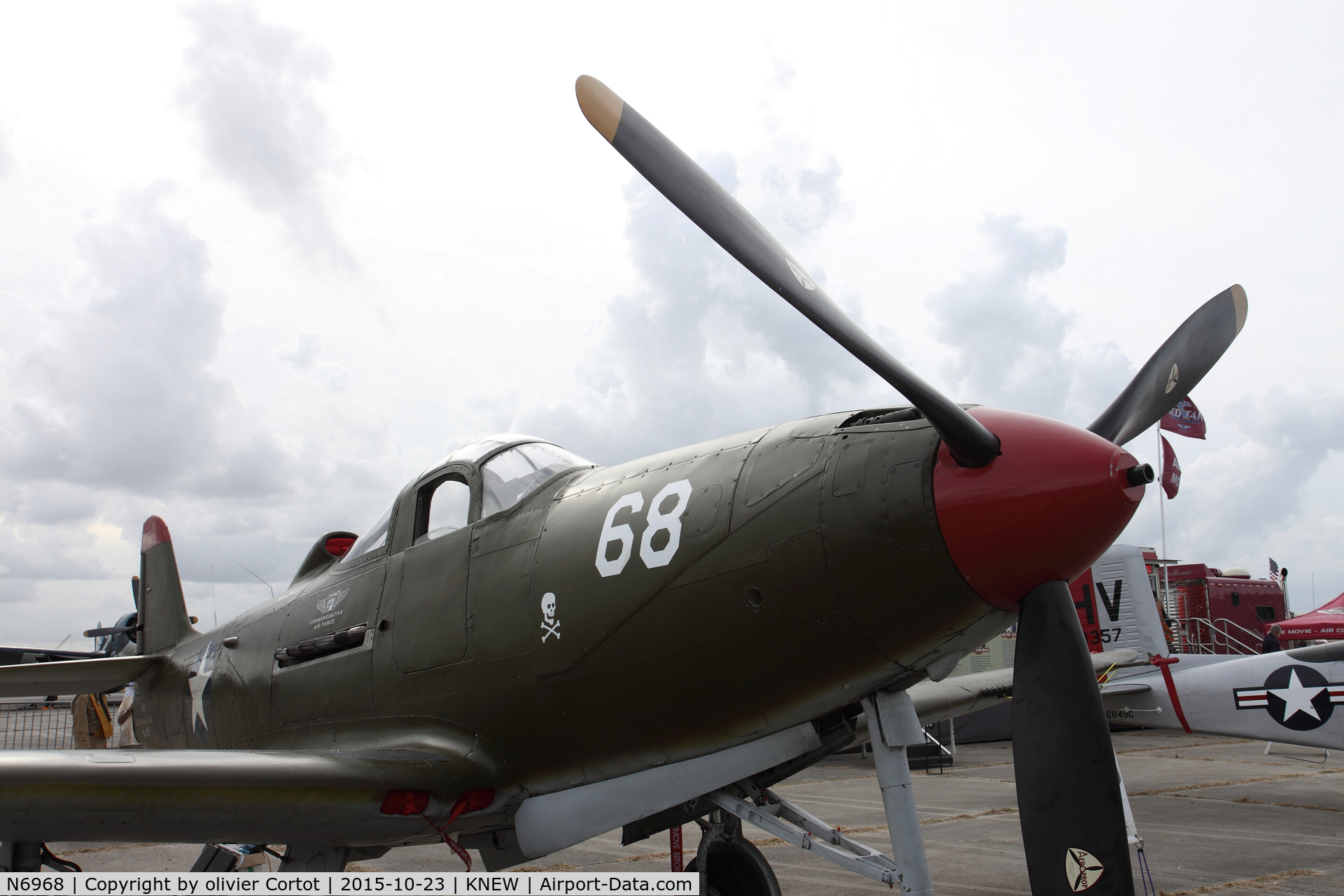 N6968, 1943 Bell P-39Q Airacobra C/N 219597, the nose