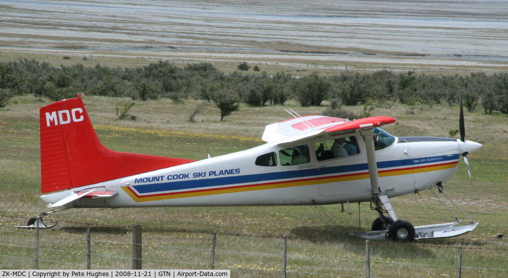 ZK-MDC, 1964 Beech 200 Super King Air C/N BB-1195, ZK-MDC Cessna 185 at Glentanner, NZ