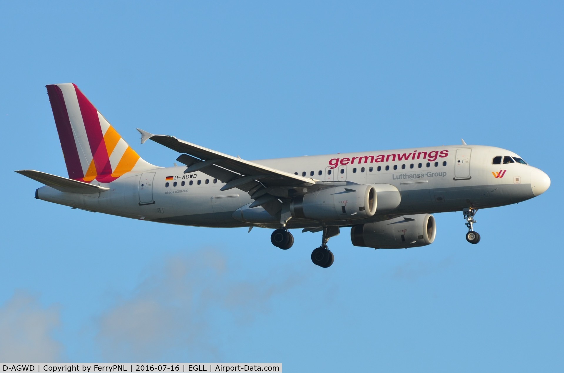 D-AGWD, 2007 Airbus A319-132 C/N 3011, Germanwings A319