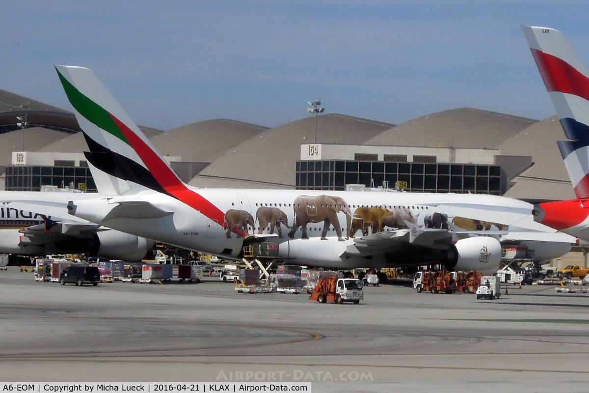 A6-EOM, 2015 Airbus A380-861 C/N 187, Elephants on the tarmac...;-)