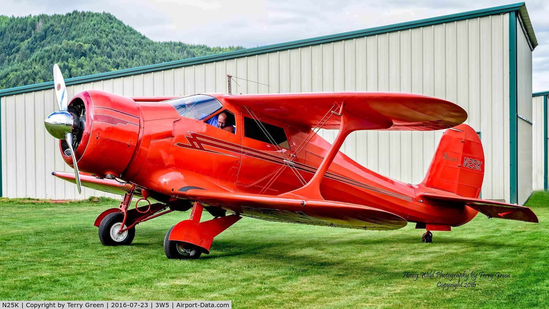 N25K, 1944 Beech D17S Staggerwing C/N 6881, North Cascades Vintage Aircraft Museum