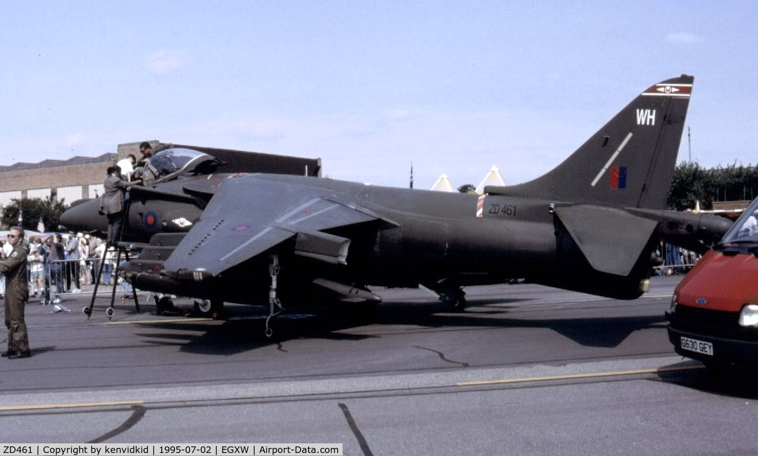 ZD461, 1989 British Aerospace Harrier GR.7 C/N P51, Airshow 1995