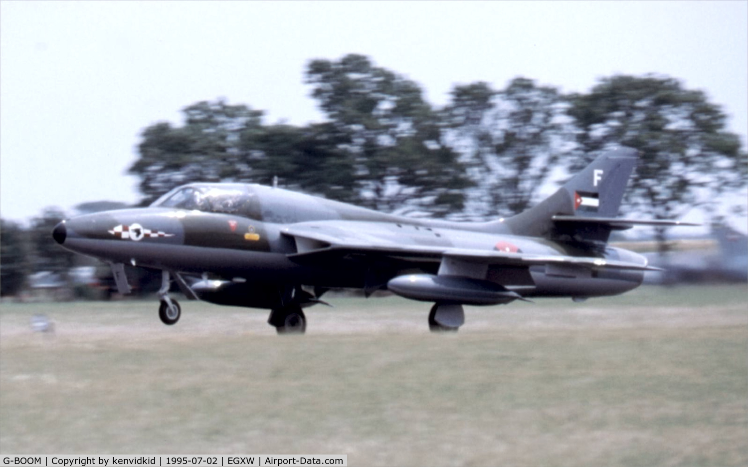 G-BOOM, 1958 Hawker Hunter T.7 C/N 41H-693749, Airshow 1995