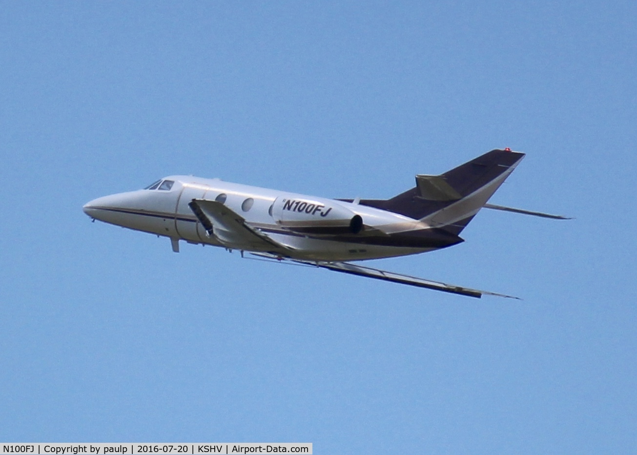 N100FJ, 1978 Dassault Falcon 10 C/N 118, At Shreveport Regional.