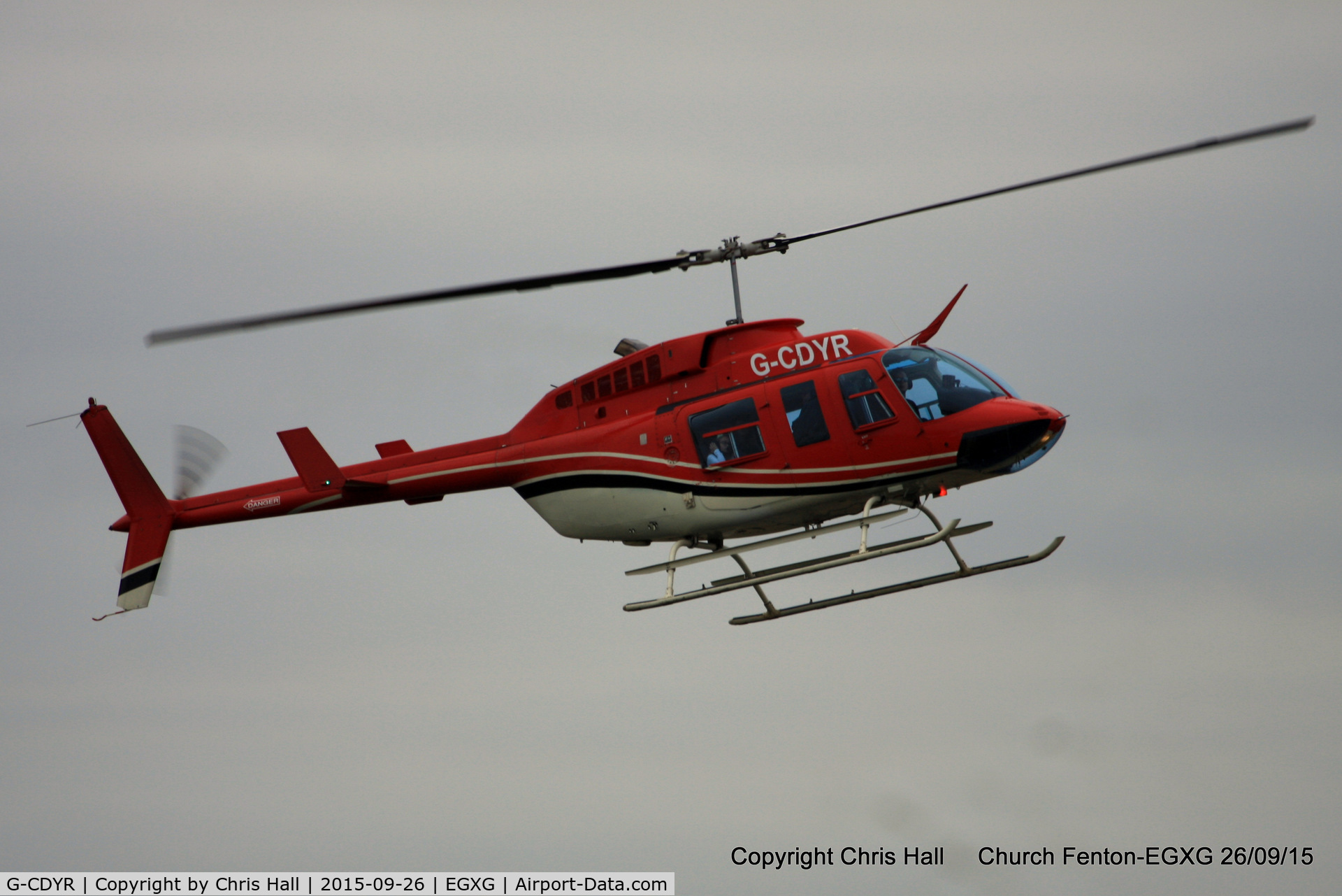 G-CDYR, 1988 Bell 206L-3 LongRanger III C/N 51237, at the Yorkshire Airshow