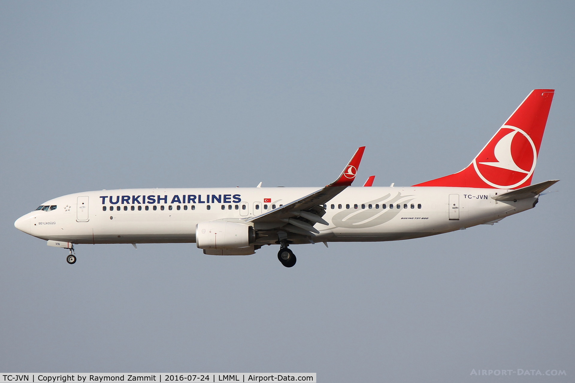 TC-JVN, 2016 Boeing 737-8F2 C/N 60018, B737-800 TC-JVN Turkish Airlines