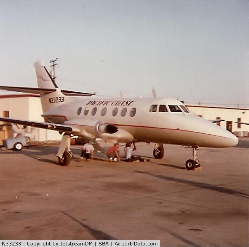 N33233, 1969 Handley Page HP137 Jetstream 1 C/N 233, Final check before test flight after being refurbished 3-84