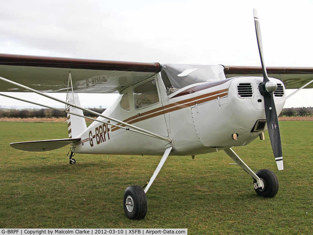 G-BRPF, 1946 Cessna 120 C/N 9902, Cessna 120 at Fishburn Airfield, March 10th 2012.