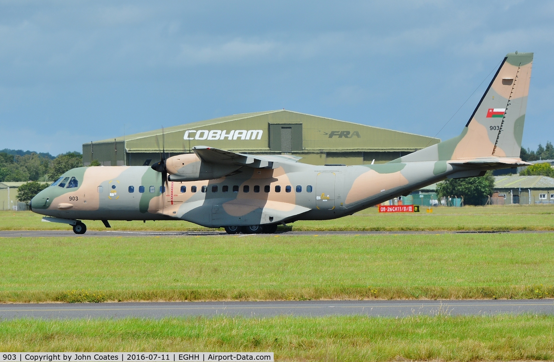 903, CASA C-295M C/N S-108, Royal Air Force of Oman aircraft calling on way home from RIAT 2016