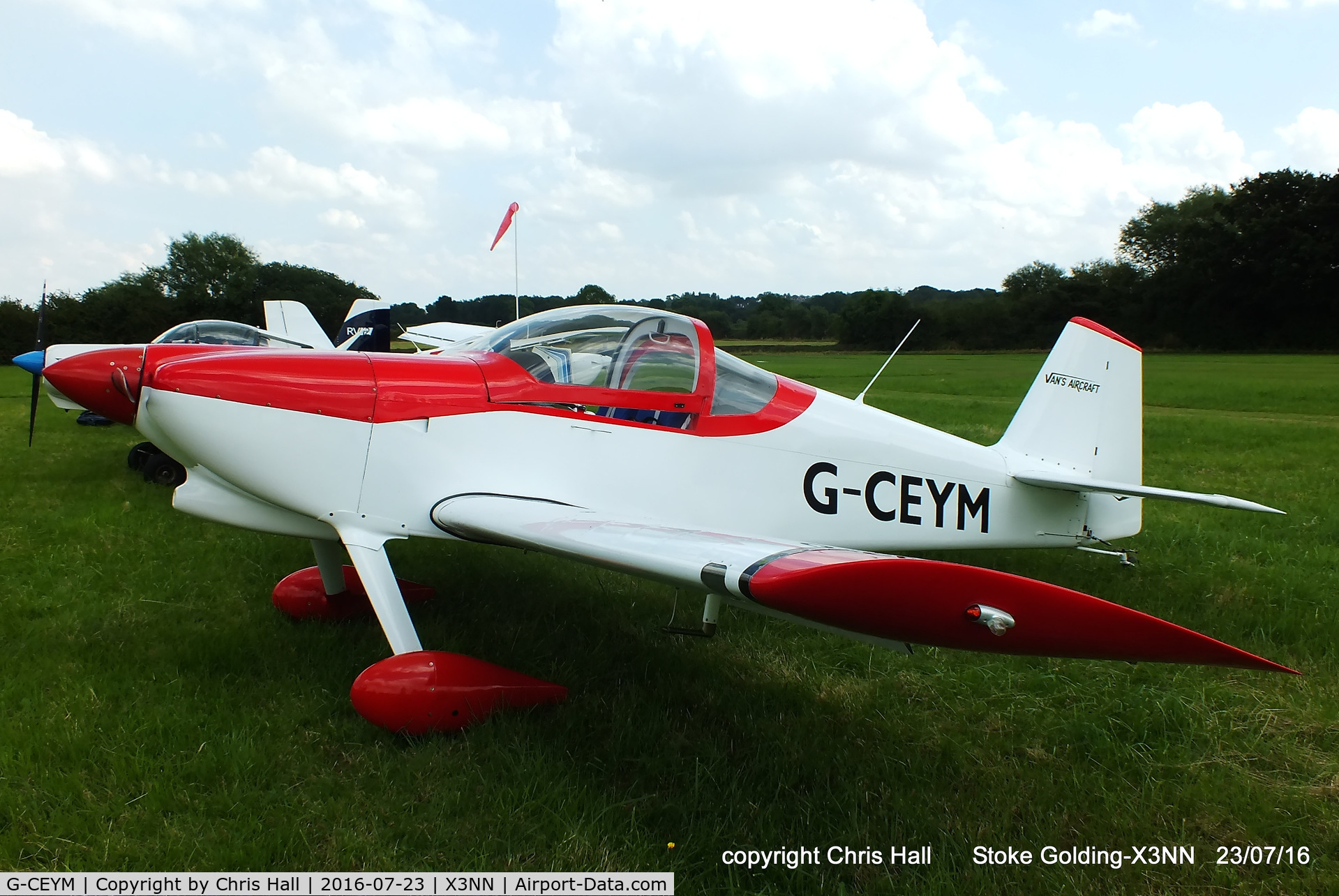 G-CEYM, 2007 Vans RV-6 C/N PFA 181A-14595, Stoke Golding Stakeout 2016