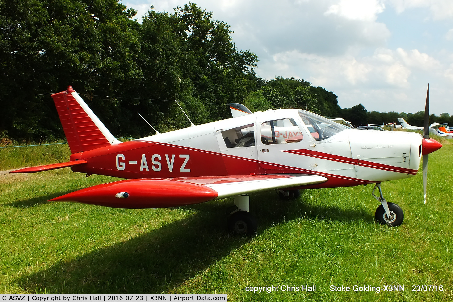 G-ASVZ, 1964 Piper PA-28-140 Cherokee C/N 28-20357, Stoke Golding Stakeout 2016