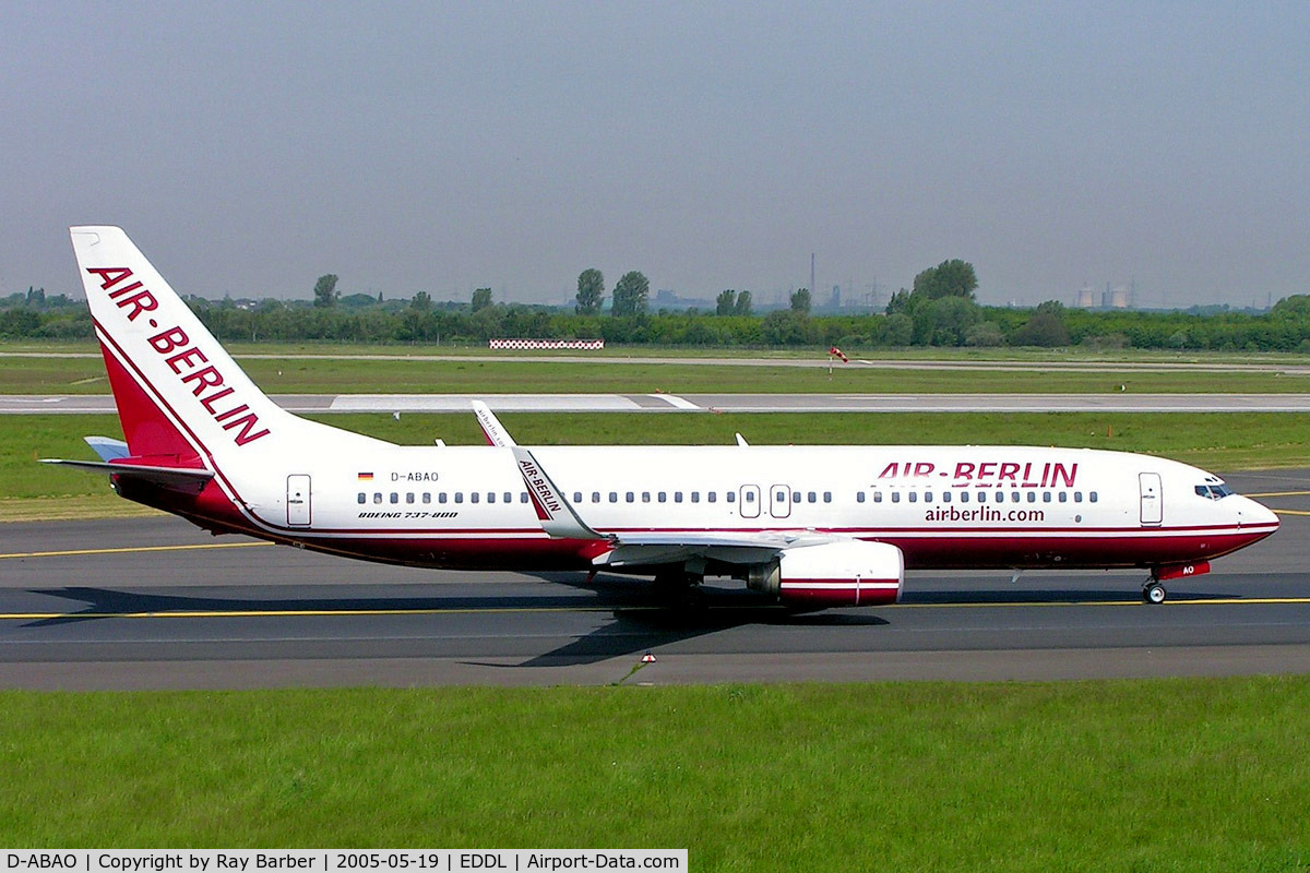 D-ABAO, 1998 Boeing 737-86J C/N 28069, Boeing 737-86J [28069] (Air Berlin) Dusseldorf~D 19/05/2005