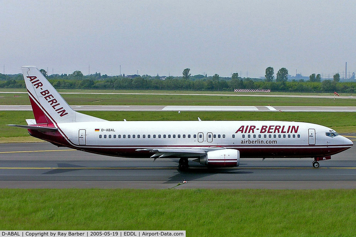 D-ABAL, 1996 Boeing 737-46J C/N 28334, Boeing 737-46J [28334] (Air Berlin) Dusseldorf~D 19/05/2005