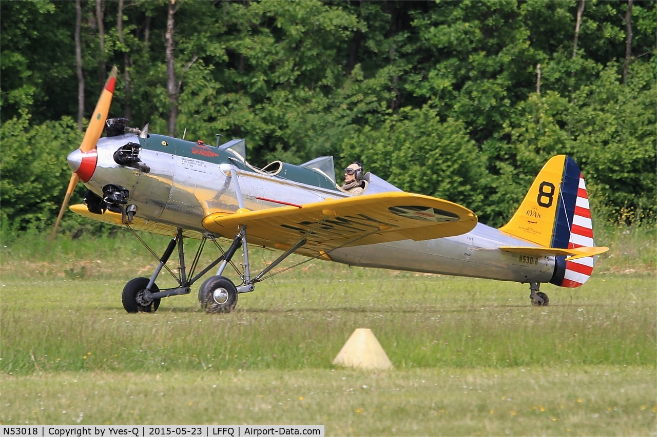 N53018, 1941 Ryan Aeronautical ST3KR C/N 1164, Ryan Aeronautical ST3KR, Landing rwy 28, La Ferté-Alais airfield (LFFQ) Airshow 2015