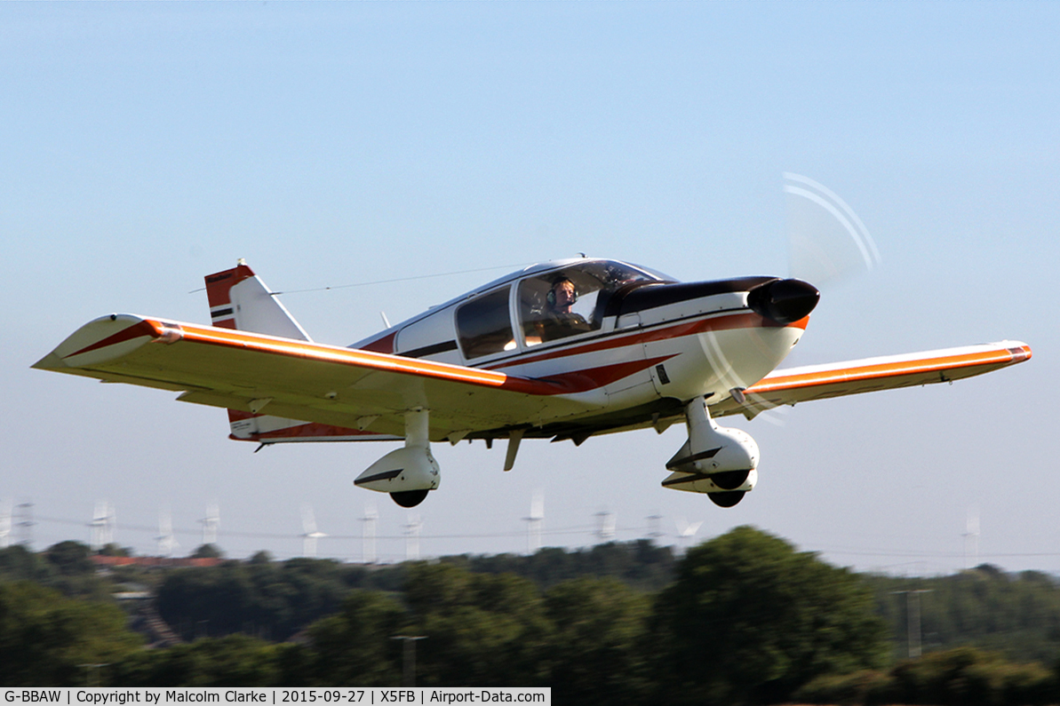 G-BBAW, 1973 Robin HR-100-210 II Safari C/N 167, Robin HR-100-210 II Safari, Fishburn Airfield, September 27th 2015.