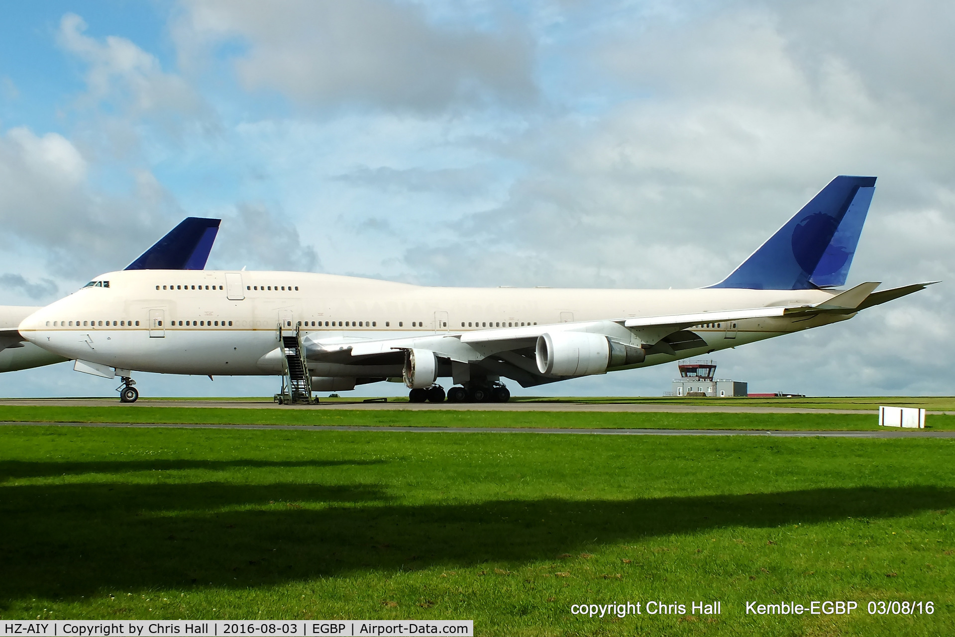 HZ-AIY, 1999 Boeing 747-468 C/N 28342, in storage at Kemble