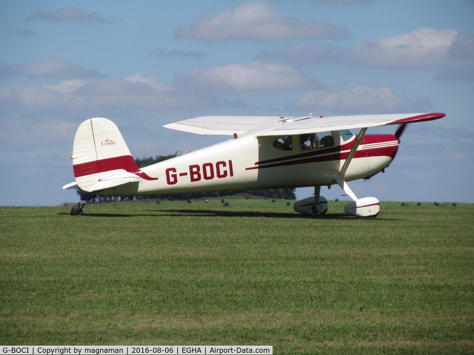 G-BOCI, 1950 Cessna 140A C/N 15497, at compton