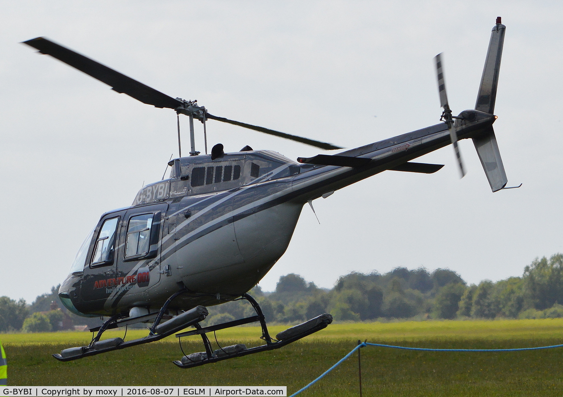 G-BYBI, 1992 Bell 206B JetRanger C/N 3668, Bell 206B Jet Ranger III at White Waltham. Ex ZS-RGP