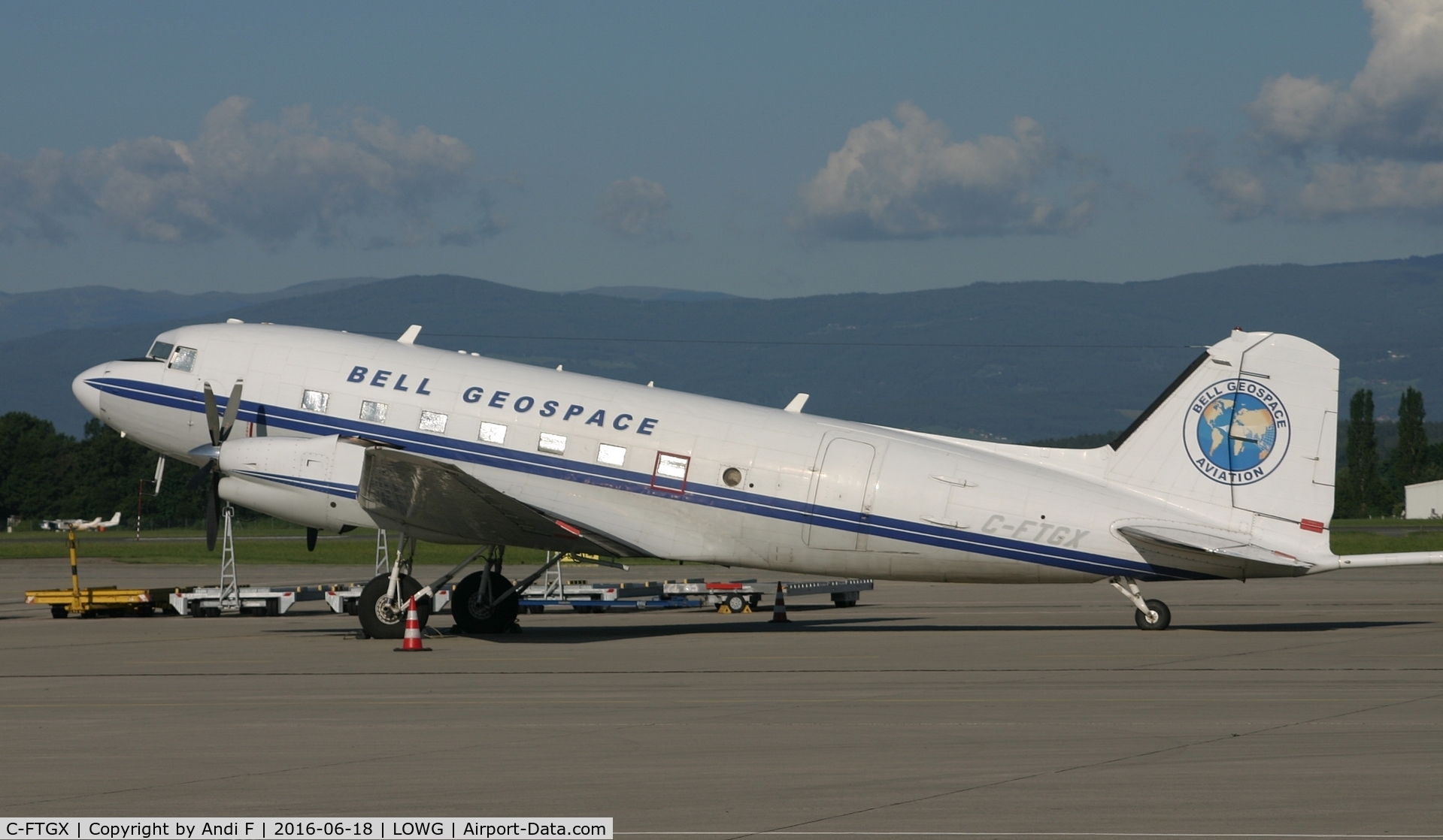 C-FTGX, 1943 Basler BT-67 C/N 25769, Bell Geospace Basler BT-67