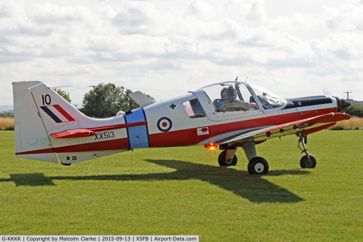 G-KKKK, 1973 Scottish Aviation Bulldog T.1 C/N BH120/199, Scottish Aviation Bulldog T.1, Fishburn Airfield, September 13th 2015.