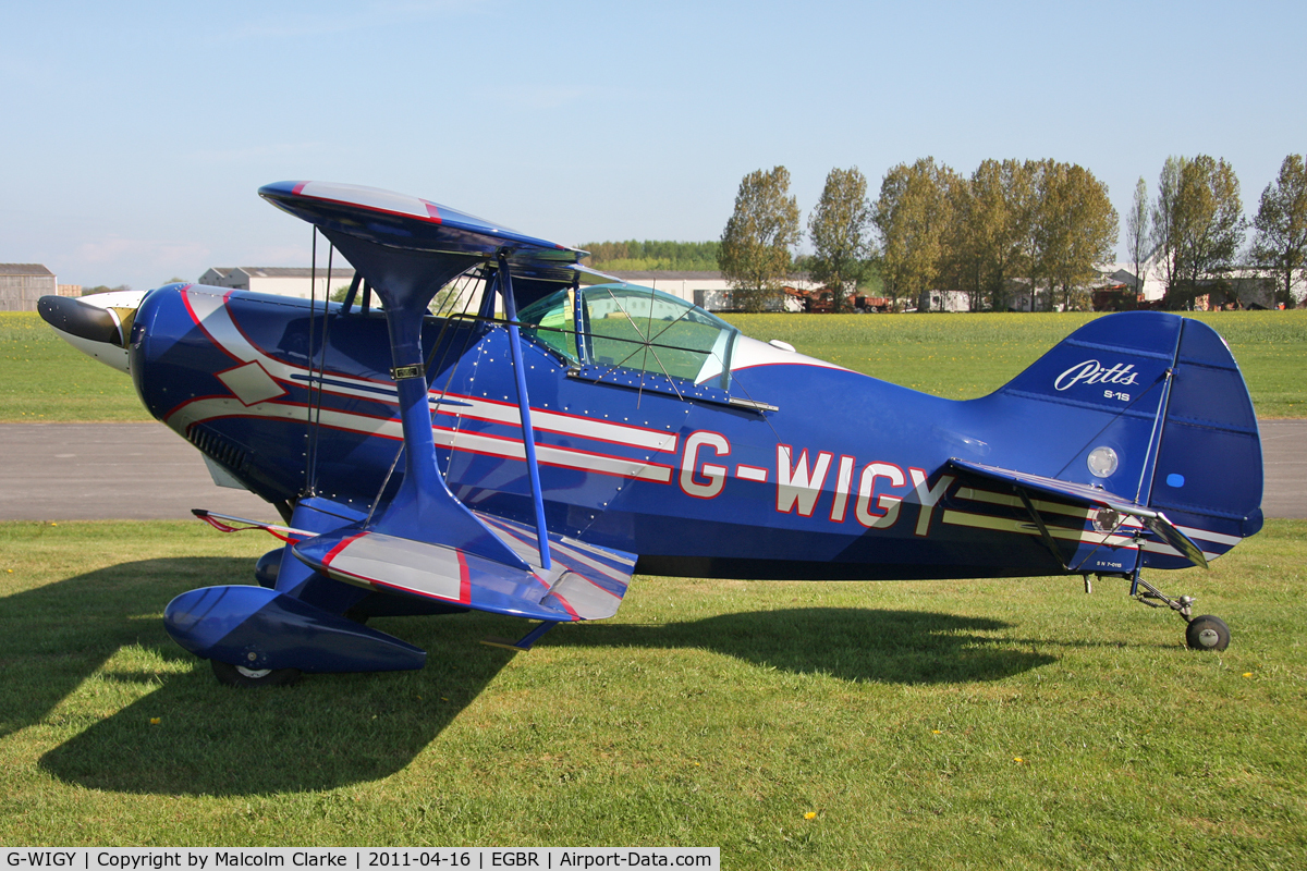 G-WIGY, 1991 Pitts S-1S Special C/N 7-0115, Pitts S-1S at Breighton Airfield, April 16th 2011.