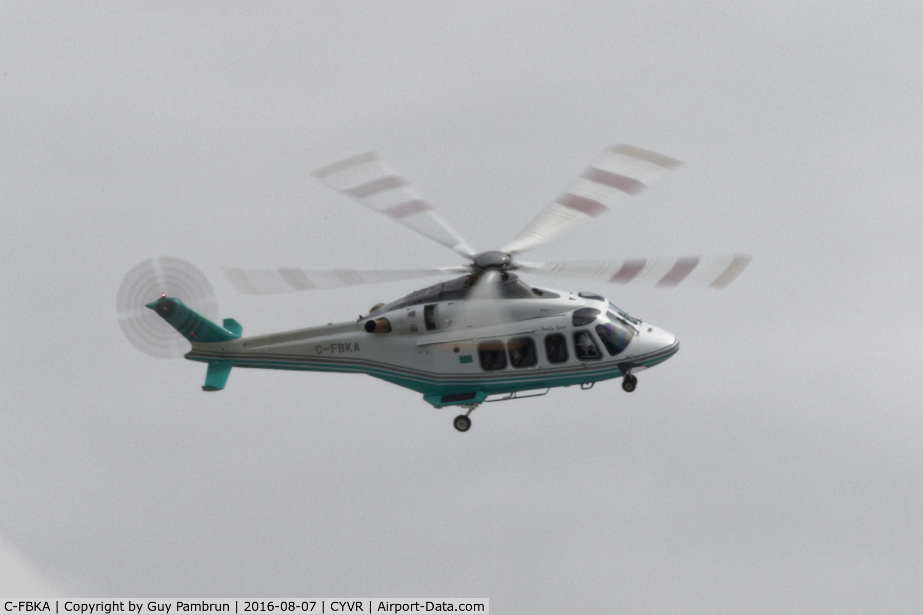 C-FBKA, 2006 Agusta AB-139 C/N 31037, Departing