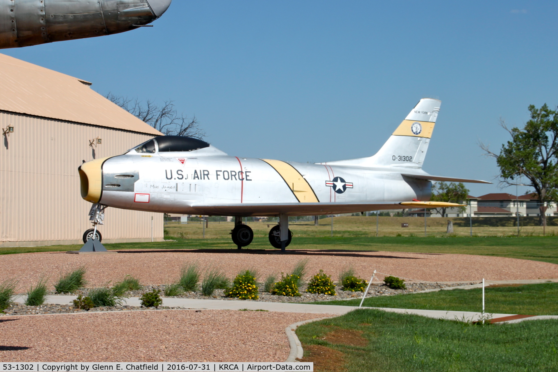 53-1302, 1953 North American F-86H-10-NH Sabre C/N 203-74, At the South Dakota Air & Space Museum
