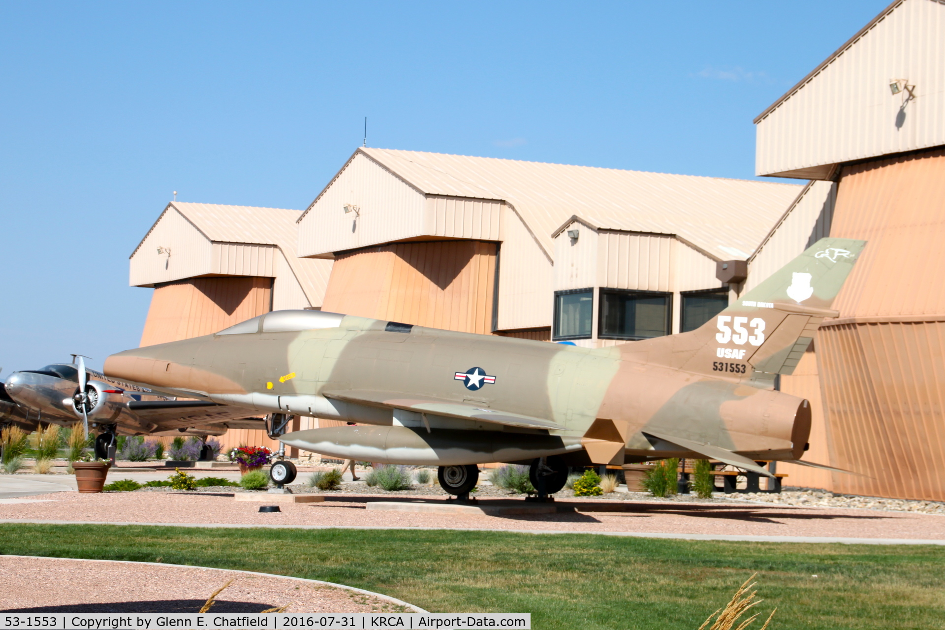 53-1553, 1953 North American F-100A Super Sabre C/N 192-48, At the South Dakota Air & Space Museum