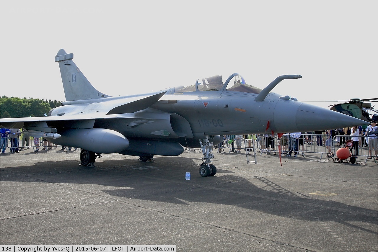 138, Dassault Rafale C C/N 138, Dassault Rafale C, Static display, Tours-St Symphorien Air Base 705 (LFOT-TUF) Open day 2015