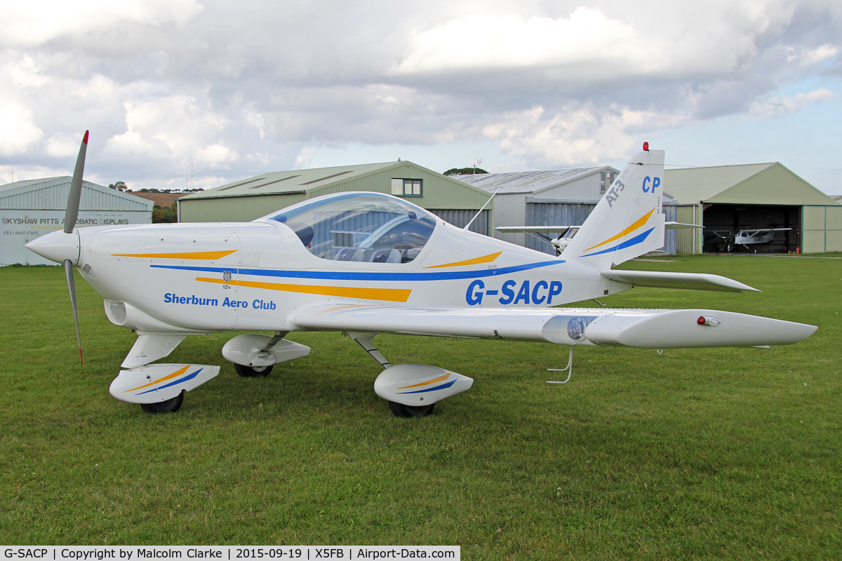 G-SACP, 2013 Aero AT-3 R100 C/N AT3-062, Aero AT-3 R100 at Fishburn Airfield, September 19th 2015.