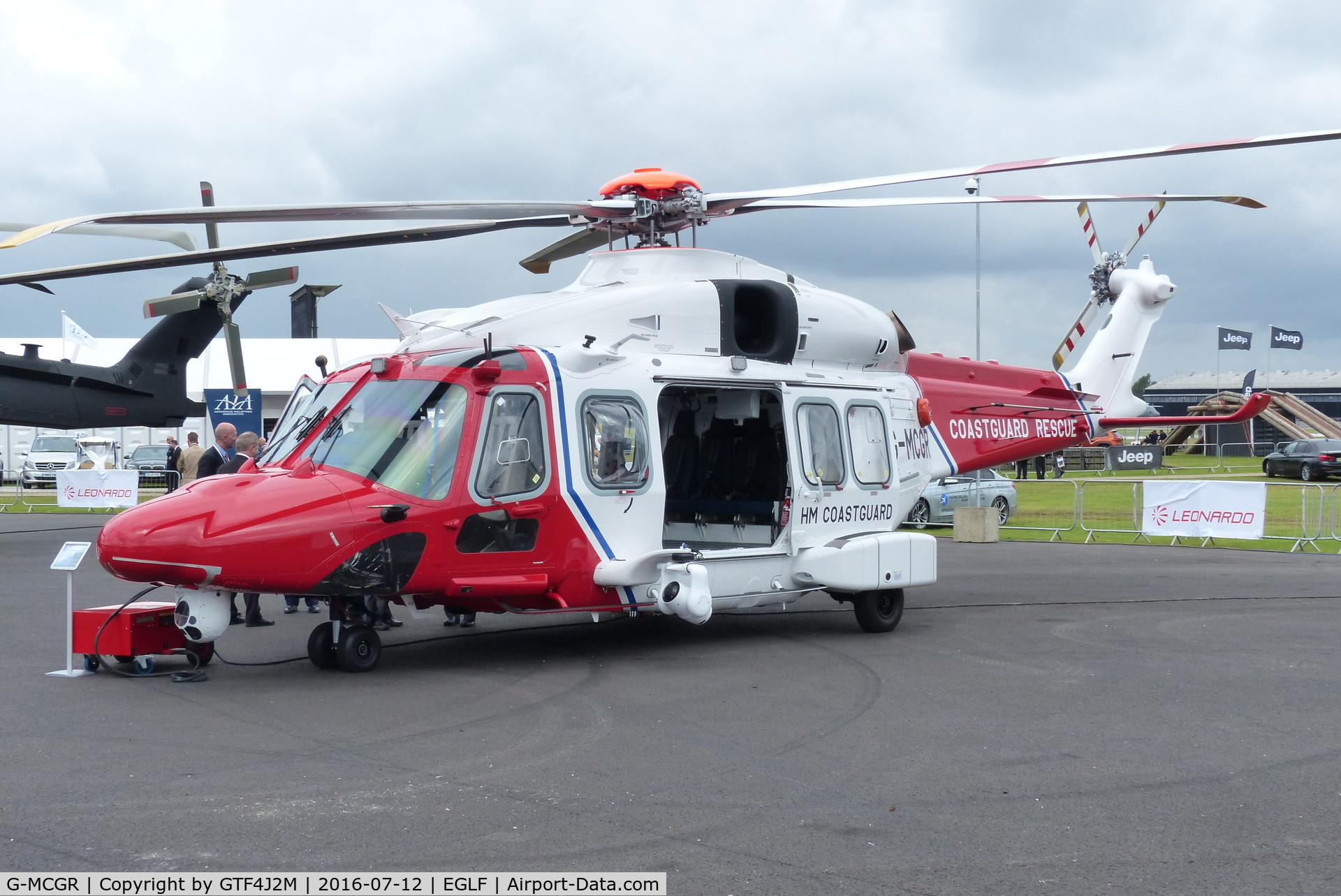 G-MCGR, 2014 AgustaWestland AW189 C/N 92004, G-MCGR at Farnborough 12.7.16