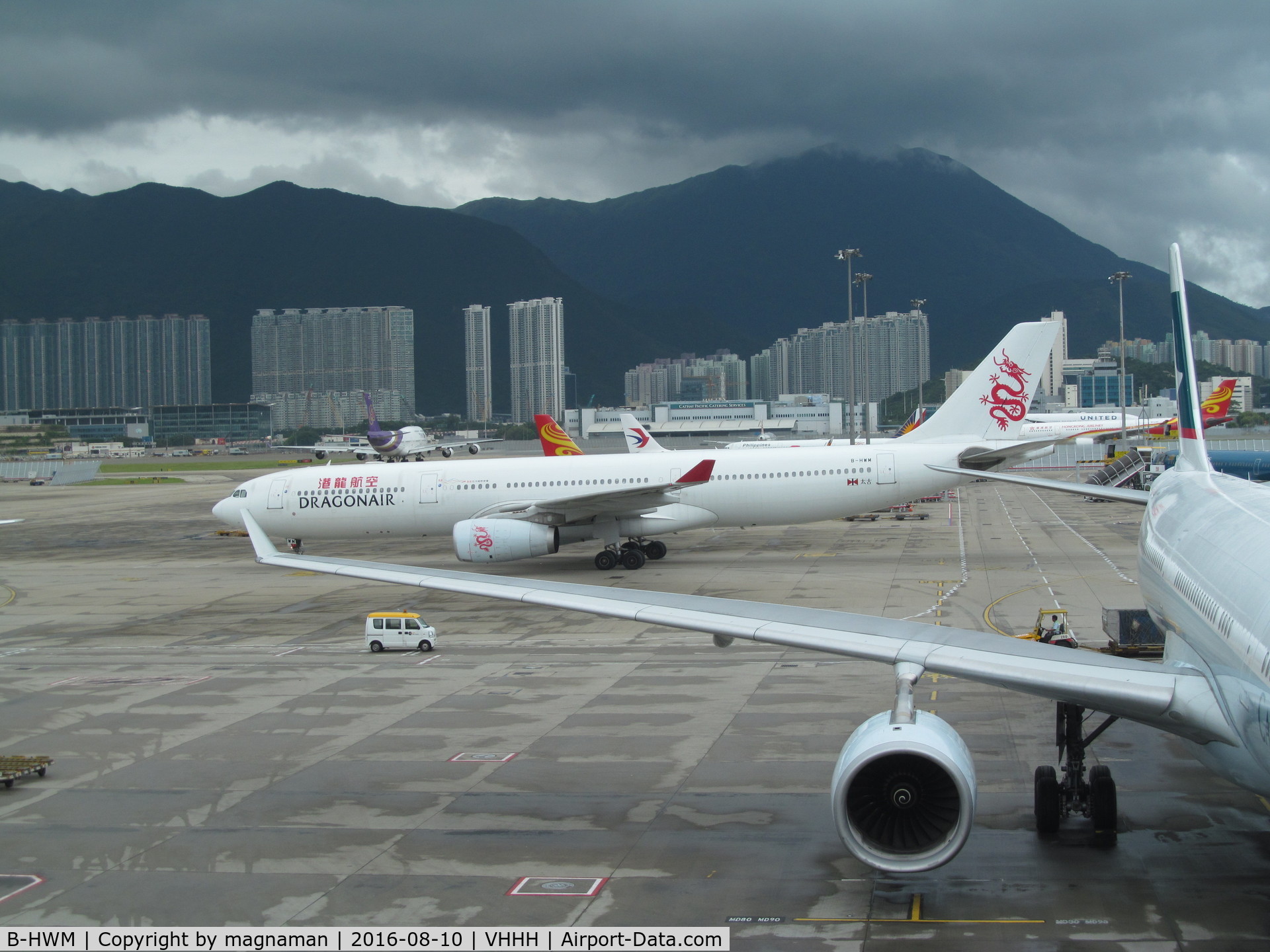 B-HWM, 2013 Airbus A330-343X C/N 1457, rolling by me at hkg