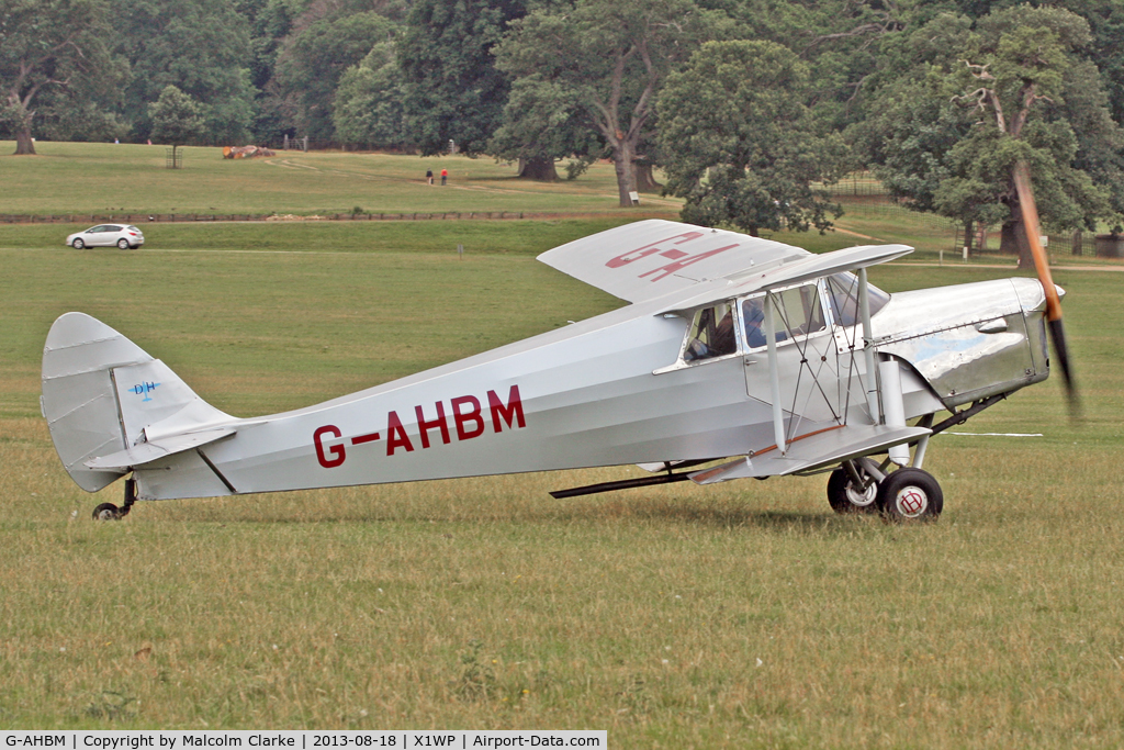 G-AHBM, 1935 De Havilland DH.87B Hornet Moth C/N 8126, De Havilland DH-87B Hornet Moth at The De Havilland Moth Club's 28th International Moth Rally at Woburn Abbey. August 18th 2013.