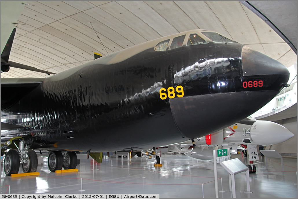 56-0689, 1956 Boeing B-52D Stratofortress C/N 464060, Boeing B-52D Stratofortress, American Air Museum, Duxford Airfield, July 1st 2013.