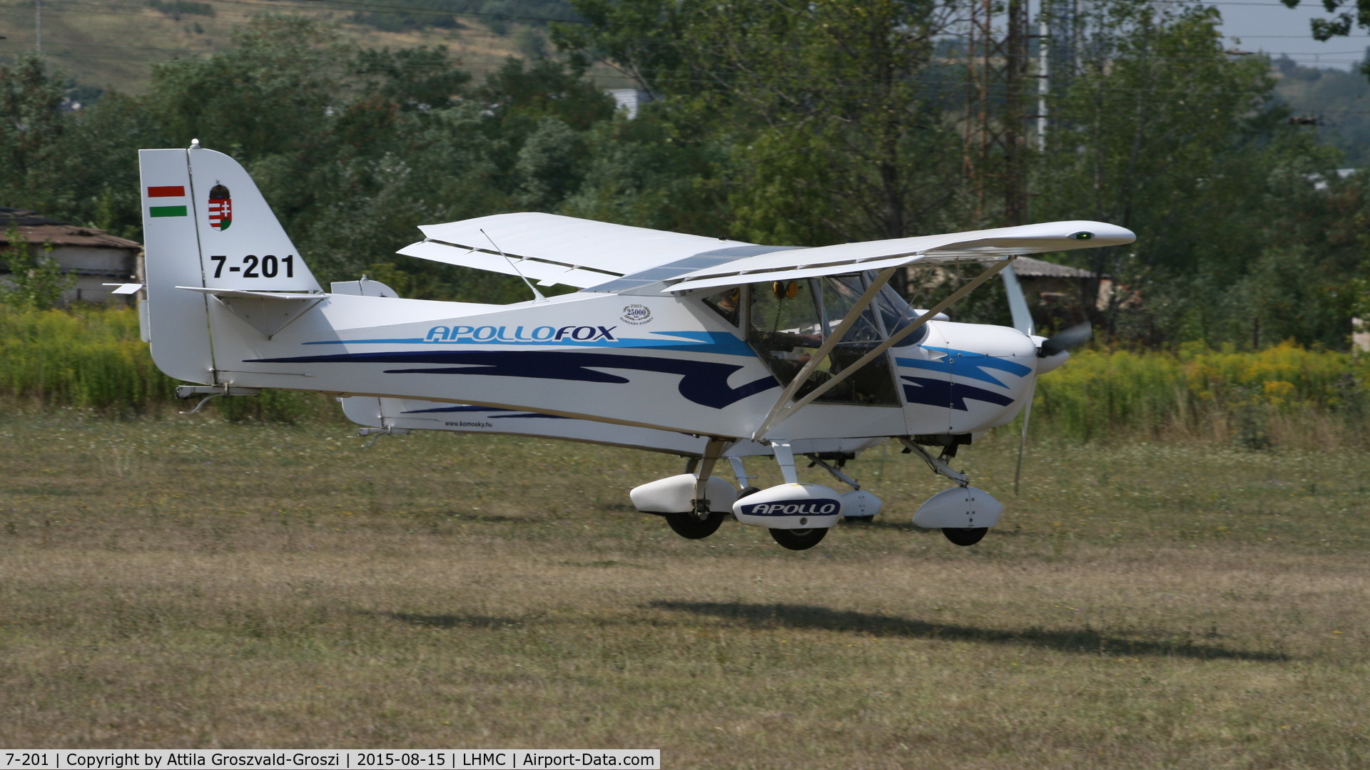7-201, 2011 Apollo Fox C/N 150611, Miskolc Airport, Hungary- Airshow 2015 - landing