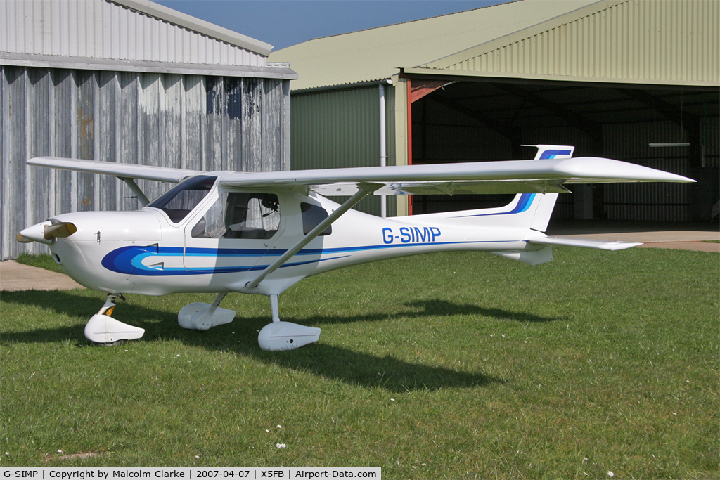 G-SIMP, 2002 Jabiru UL450 C/N PFA 274B-13794, Jabiru UL450 at Fishburn Airfield, April 7th 2007.