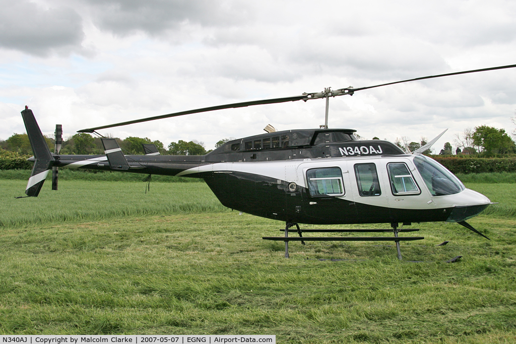 N340AJ, 1995 Bell 206L-4 LongRanger IV LongRanger C/N 52132, Bell 206-L4 at Bagby Airfield's May Fly-In, May 7th 2007.