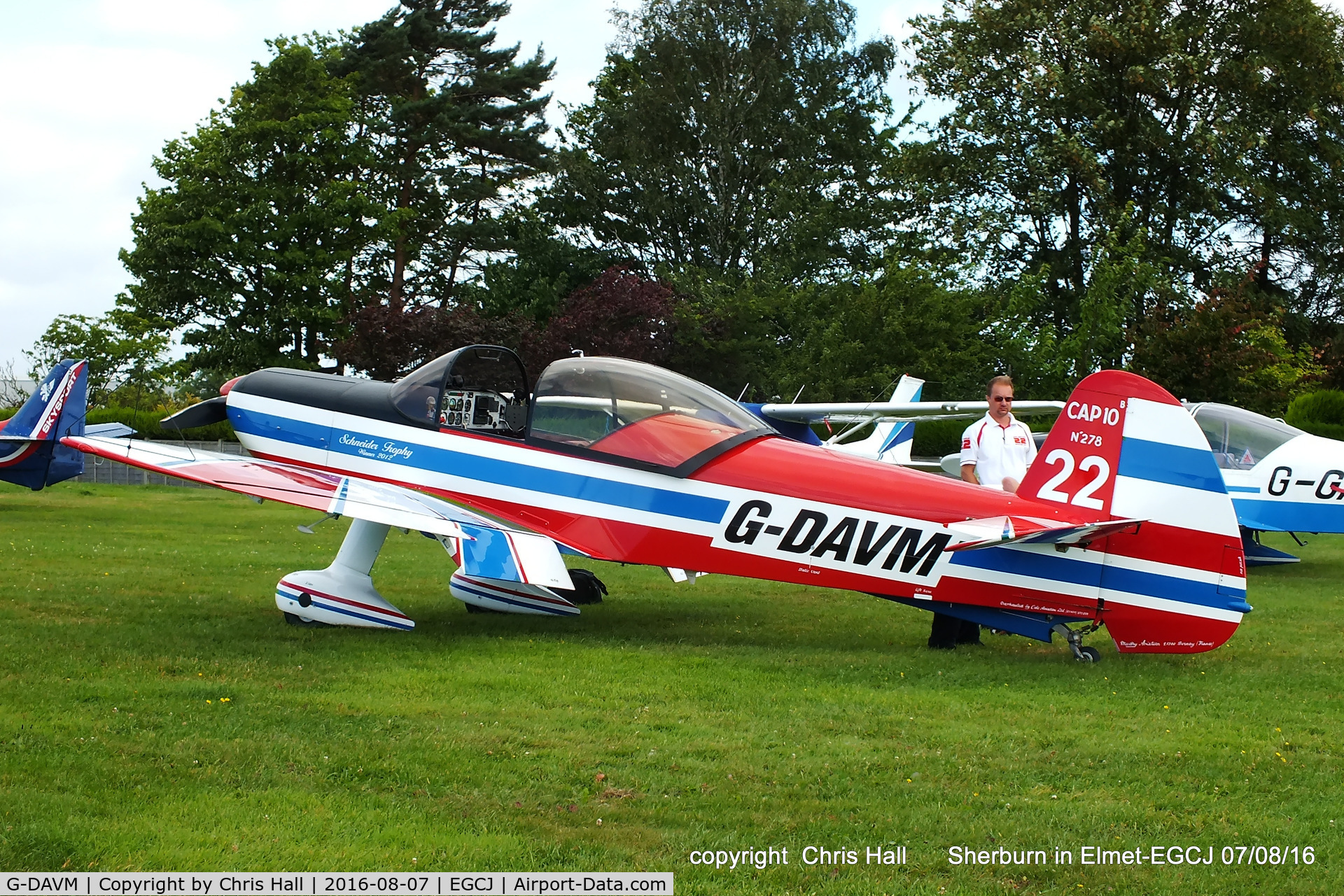 G-DAVM, 1998 Mudry CAP-10B C/N 278, at the Royal Aero Club (RRRA) Air Race, Sherburn in Elmet