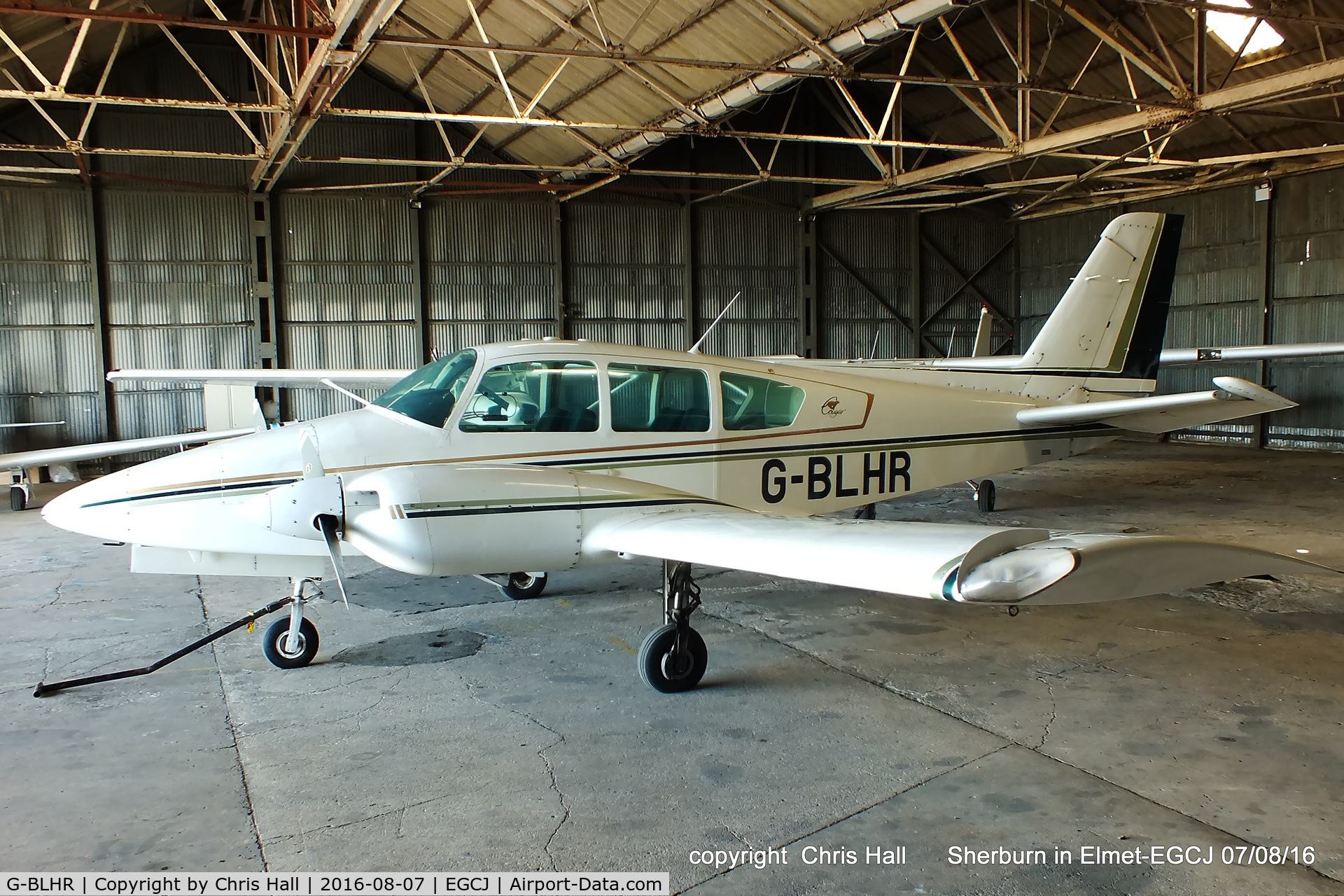 G-BLHR, 1979 Gulfstream American GA-7 Cougar C/N GA7-0109, at Sherburn in Elmet